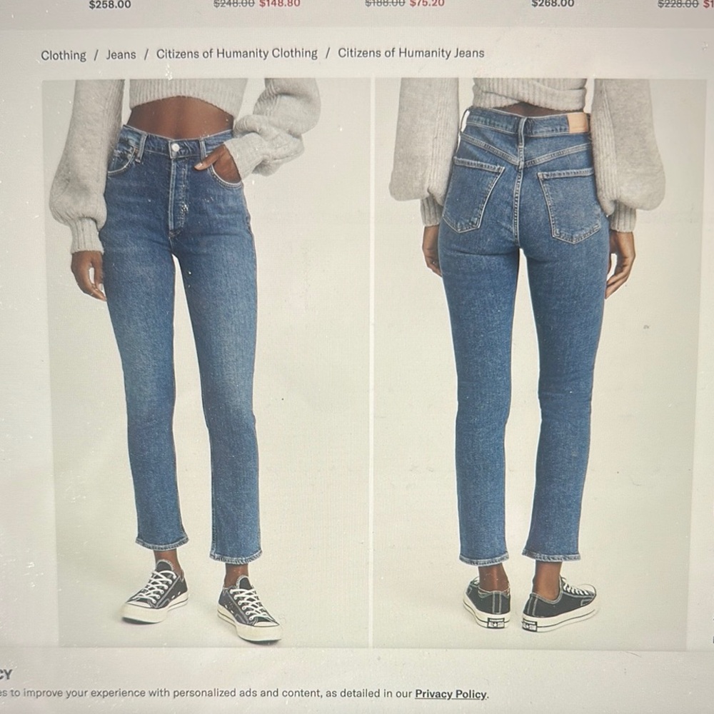 Citizens of Humanity Charlotte High Rise Straight Jean